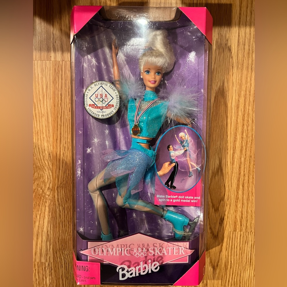 NIB/NRFP USA Olympic Skater Barbie doll